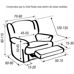 Funda de sillón RELAX RUSTICA